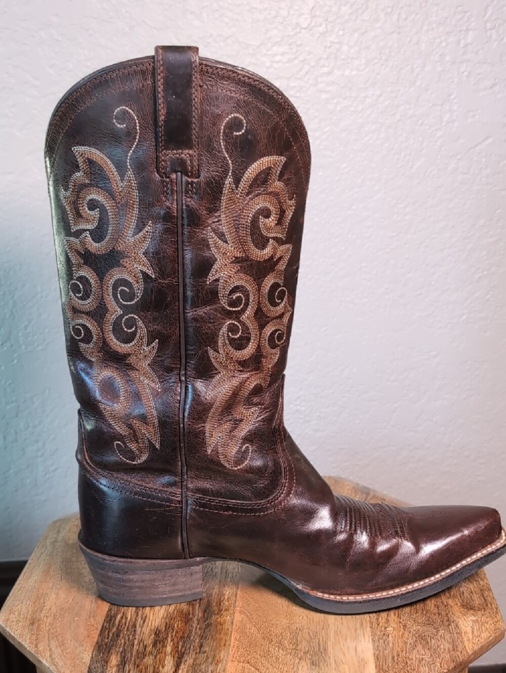 Ariat Women's Heritage X toe Western Leather Cowgirl Boots - Picture 5 of 14